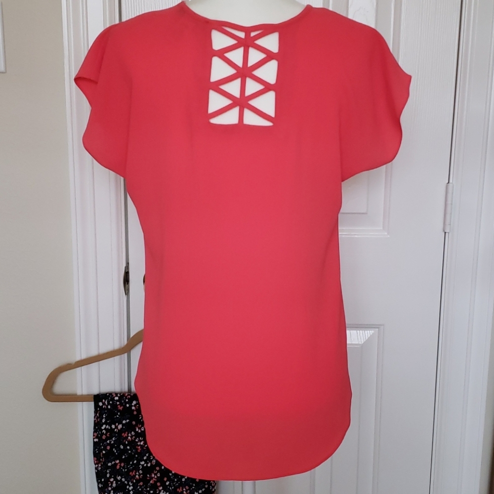 Jennie & Marlis NWOT Top with Lattice Back MP